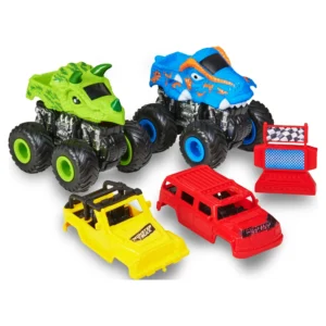 Powered Monster Truck Play Set, 7 Pieces,